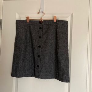 Jcrew NWT 14 tweed a-line skirt lined